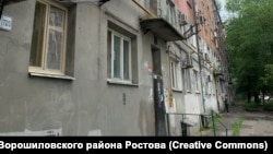Аварийный дом на улице Нариманова. Ростов-на-Дону