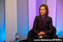 Мая Санду під час інтерв’ю Радіо Свобода