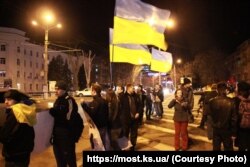 Активісти Євромайдану у Херсоні, листопад 2013 року