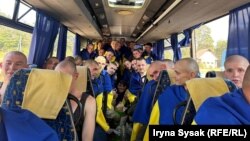 Українські військові, які повернулися з російського полону, 24 серпня 2024 року