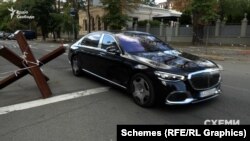 Maybach, який належить депутату Дмитру Ісаєнку