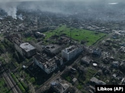 Вид на Бахмут, 26 квітня 2023