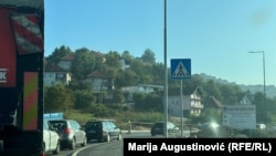 Dionica sarajevske zaobilaznice na ulazu u Sarajevo, oktobar, 2023. godine