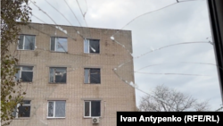 Наслідки попередніх обстрілів Херсона, грудень 2023 року