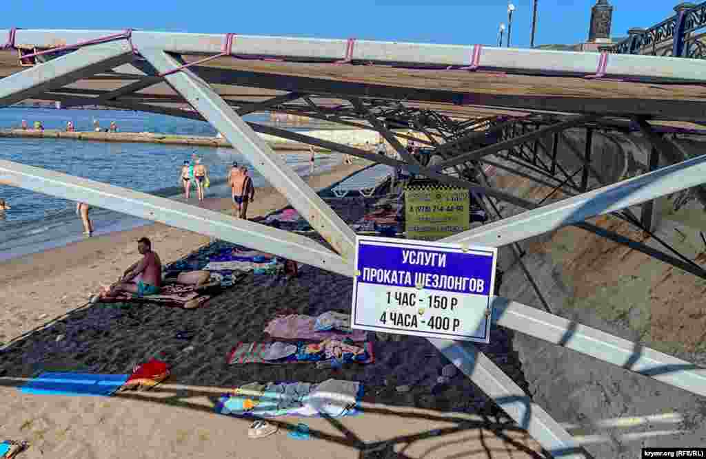 На центральних пляжах Судака відпочиваючих більше, на периферійних – менше