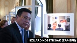 Fu Hua, prvi čovek agencije Sinhua, u Budimpešti, Mađarska, 2. maja 2024.