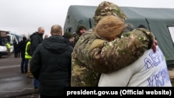 Во время обмена пленными, КПВВ «Майорск», 29 декабря 2019 года