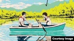 Малюнок із обкладинки книжки «Літо в піонерському галстуку»