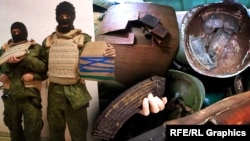 Экипировка российских военнослужащих, мобилизованных в Крыму на войну с Украиной. Коллаж