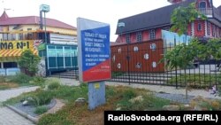 Російська пропоганда на вулицях окупованого Бердянська, що на Запоріжжі, серпень 2022 року