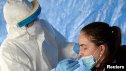 Тестування на коронавірус у Тренчині. Словаччина. 31 жовтня 2020 року