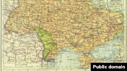 Українська Радянська Соціалістична Республіка. Мапа після передачі Криму.