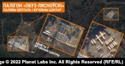 Польовий госпіталь та намети на території навчального центру на полігоні «Обуз-Лісновський» 31 жовтня 2022 року