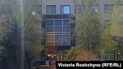 Захоплена будівля поліції в Олешках на Херсонщині, квітень 2022 року