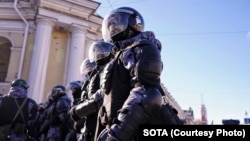 Антивоенная акция в Петербурге 6 марта