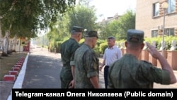 Встреча главы Чувашии Олега Николаева с военными из национального батальона "Атал". Август 2022 года