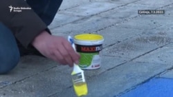 Na Cetinju nova ploča za Ukrajinu Na Cetinju nova ploča za Ukrajinu