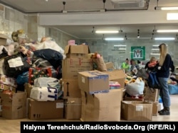 В одному з гуманітарних штабів у Львові, березень 2022 року