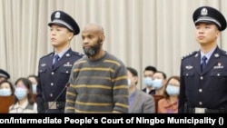 Шадид Абдулматин в зале суда, Китай, 21 апреля 2022 года
