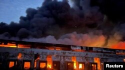 Пожежа на складі замороженої продукції у селі Квітневе Київської області, 12 березня 2022 року