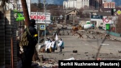 ქალაქ ირპენის შესასვლელი.