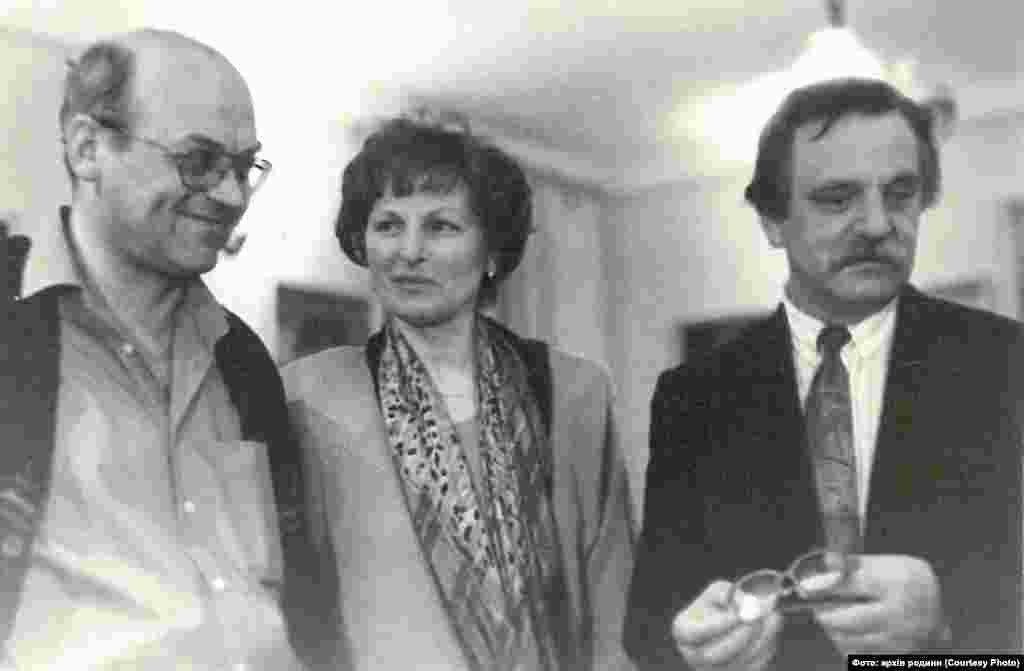 Іван Гвать на зустрічі лемків у Києві, 28 квітня 1997 року  