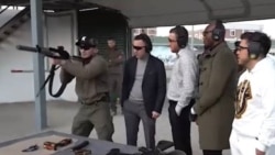 Бойцы ММА Камару Усман, Джастин Гейджи, Генри Сехудо в Чечне. Ноябрь 2022 года. Скриншот сюжета ЧГТРК "Грозный"