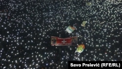 Jedan od protesta u Podgorici za SPC u februaru 2020.