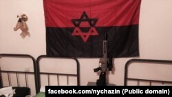 Прапор на одній з українських військових баз. Фото із соцмереж