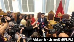 Premijer Vlade Crne Gore Dritan Abazović nakon polaganja zakletve, 28. aprila 2022.