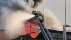 Во Владикавказе горит завод "Электроцинк" Во Владикавказе горит завод "Электроцинк"