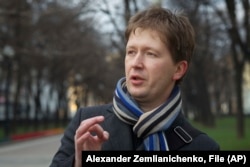 Журналіст Андрій Солдатов під час інтерв’ю в Москві