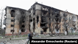 د اوکراين يجاړ شوي ماريوپول ښار انځور