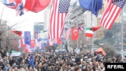 Святкування другої річниці проголошення незалежності Косово. Пріштіна, 17 лютого 2010 року