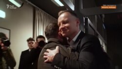 Дорогою зі США до України Володимир Зеленський зустрівся з Анджеєм Дудою Дорогою зі США до України Володимир Зеленський зустрівся з Анджеєм Дудою