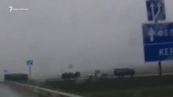 В Крыму переброска российской военной техники в направлении Керченского моста В Крыму переброска российской военной техники в направлении Керченского моста