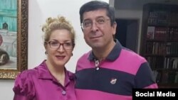 Radiologist Hamid Qarahasanlou and his wife, Farzaneh