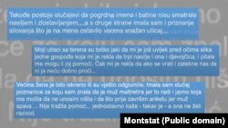 Istraživačice su iznijele svoje utiske nakon razgovora sa potencijalnim žrtvama nasilja.