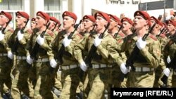 Парад на честь 9 травня в окупованому Севастополі, який у Росії називають «День перемоги». Україна, 9 травня 2022 року, ілюстративне фото