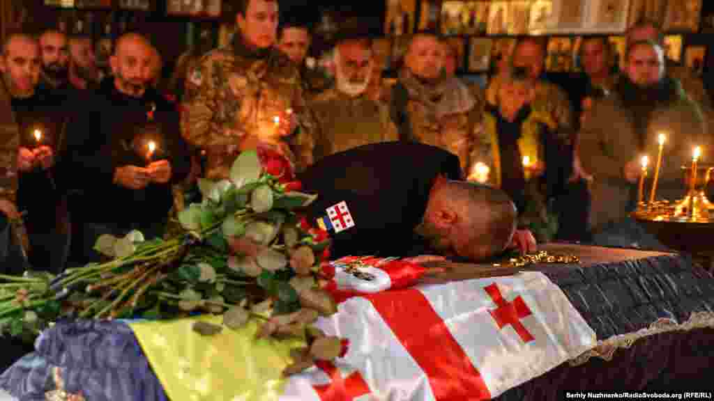 Бойові товариші прощаються із побратимом Едішером Кварцхелія&nbsp;