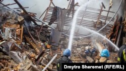 Наслідки одного з ракетних ударів армії РФ по Запоріжжю, жовтень 2022 року