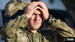 Призывник, мобилизованный в российскую армию. Ставропольский край, Михайловск, 30 сентября 2023 года