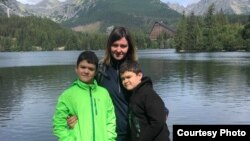 Вероніка Коміссар, біженка, яка разом з дітьми живе у Словаччині