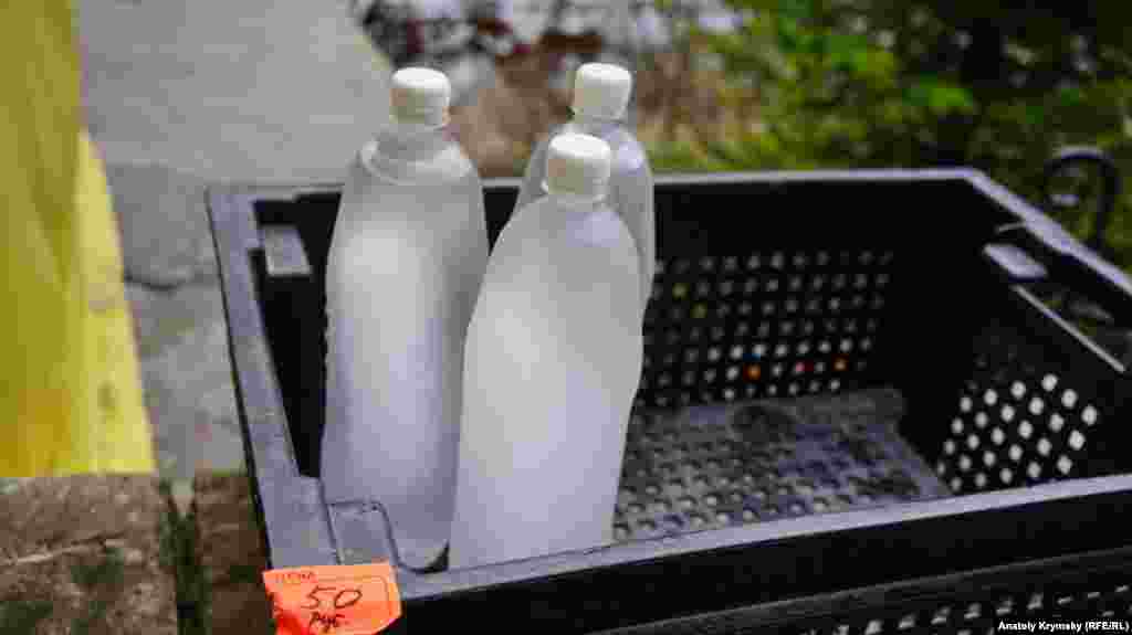 И воду из святого источника – по 50 рублей за 1 литр