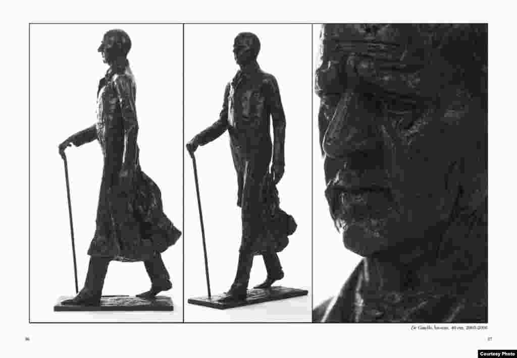 Муҷассамаи  сохтаи Амрӣ Аминов, муҷассамасози тоҷики муқими Фаронса. 