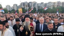 Novi mitropolit crnogorsko-primorski Joanikije u pratnji premijera Crne Gore Zdravka Krivokapića