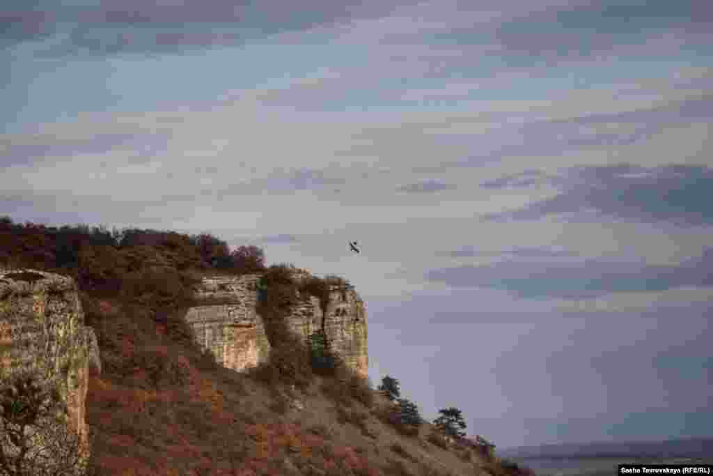 Легкий самолет над урочищем Таш-Джарган. Больше фото – здесь