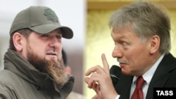 Рамзан Кадыров и Дмитрий Песков, коллаж