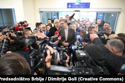Predsednik Vučić obišao završne radove na staničnoj zgradi Železničke stanice Subotica, oktobar 2024.