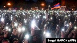 Protest pristalica opozicije u Jerevanu 2. maja